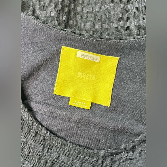 MAEVE for ANTHROPOLOGIE Navy blue texture short sleeve sheath dress size L.‎ - Picture 9 of 10